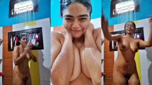 Big Boobs Indian Babe Under Shower Viral Clip