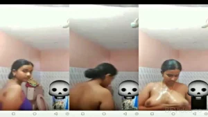 Big Boobs Wife Naked Bathing Viral Video Call