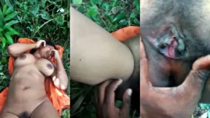 Busty Bhabhi Pussy Show In The Outdoor For Her Lover