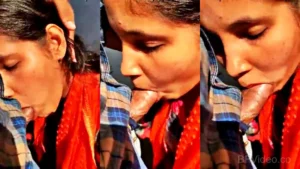 Desi College Girl Sucking Dick Outdoors