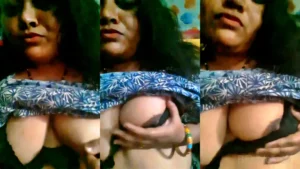 Desi Girl Exposing Big Boobs On Selfie Camera