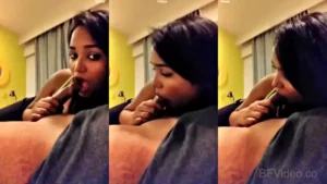 Desi Girl Impressing Her Boss With Blowjob