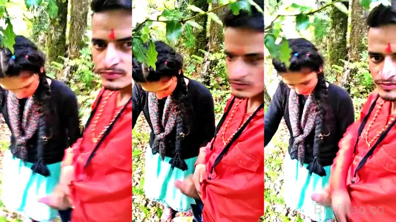 Desi Girlfriend Giving Handjob To Boyfriend Outdoors