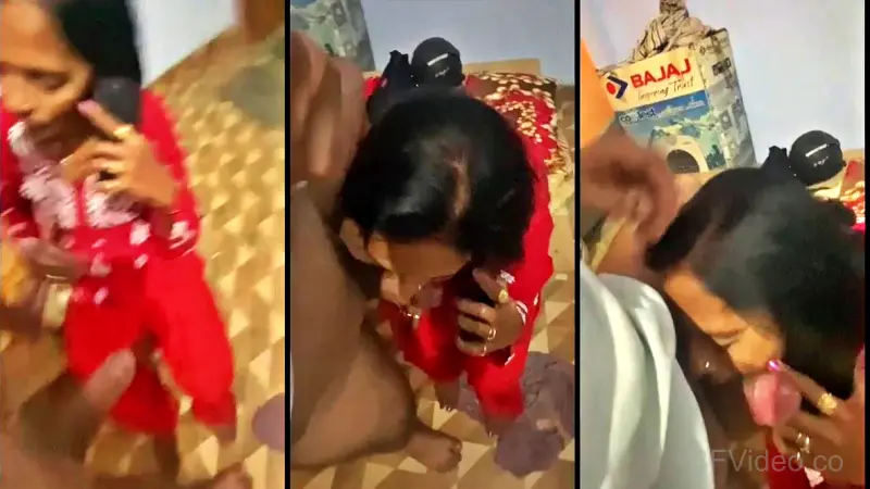 Desi Housemaid Giving Blowjob To Owner