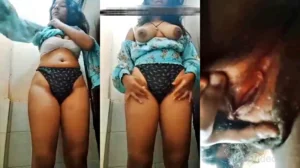 Horny Booby Girl Moaning Hard Fingering Pussy