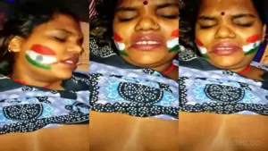 Indian Horny Bhabhi Gets Cum On Her Belly