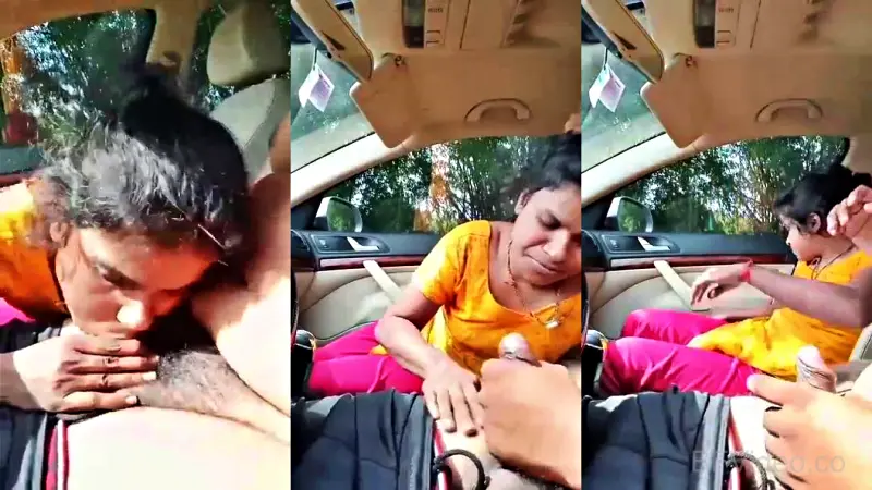 Marathi Randi Giving Blowjob Inside Car