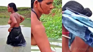 Naughty Guy Making Topless Bath Video Of Bhabhi