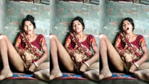 Poor Village Wife Masturbating Pussy With Veggie