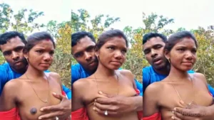 Tribal Village Wife Boob Press Outdoor Sex MMS