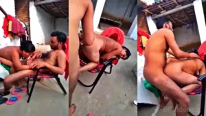 Village Randi Fucked Hard In Open Courtyard