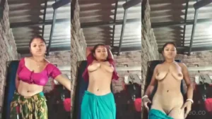 Village Wife Striptease Nudity For Ex-Lover