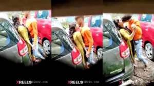 Beautiful Young Indian Lover Enjoying In Parking
