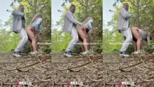 Horny Couple Quick Outdoor Fucking