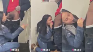 Office Girl Sucking Off Two Of Her Coworkers In A Backroom