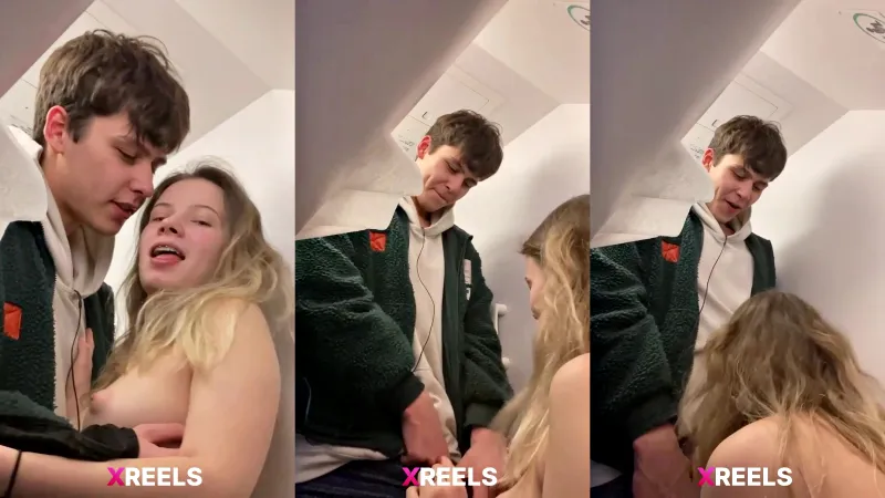 Young Cousin Sucking Dick In The Airplane Bathroom
