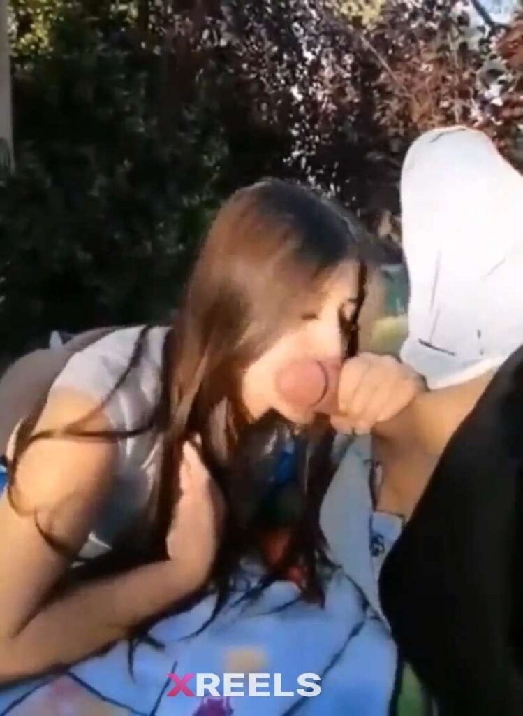 Thumbnail No 10 from College Babe Sucking And Biting On Boyfriends Penis At The Park.