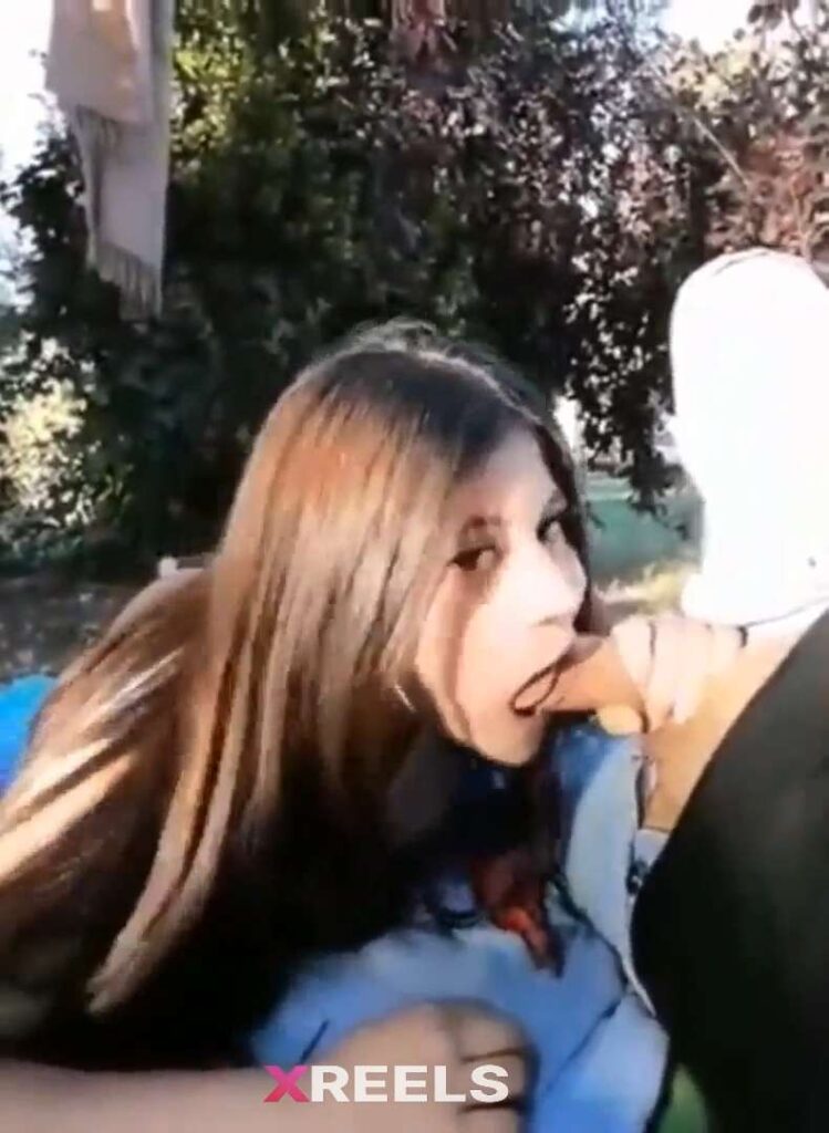Thumbnail No 6 from College Babe Sucking And Biting On Boyfriends Penis At The Park.