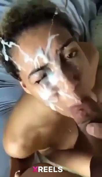 Horny Wife Gets Cum On Her Face After The Great Blowjob