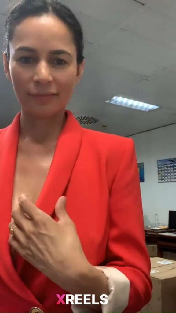 Thumbnail No 2 from Sexy Secretary Showing Boobs In Office.