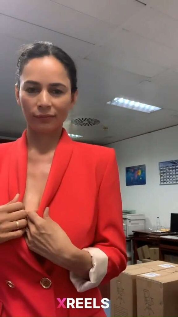 Thumbnail No 3 from Sexy Secretary Showing Boobs In Office.