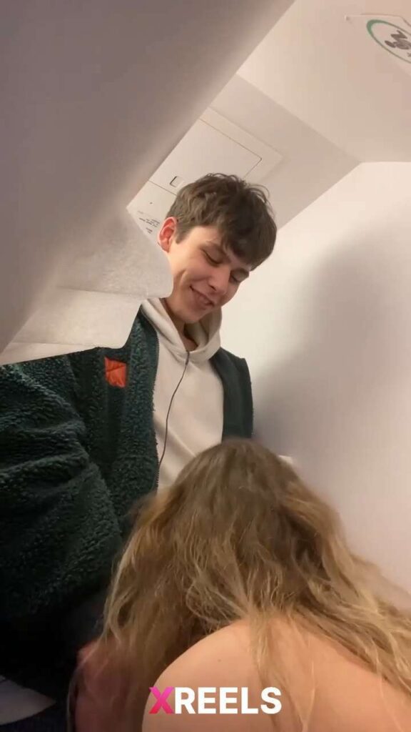 Thumbnail No 10 from Young Cousin Sucking Dick In The Airplane Bathroom.