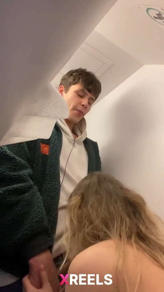 Thumbnail No 11 from Young Cousin Sucking Dick In The Airplane Bathroom.