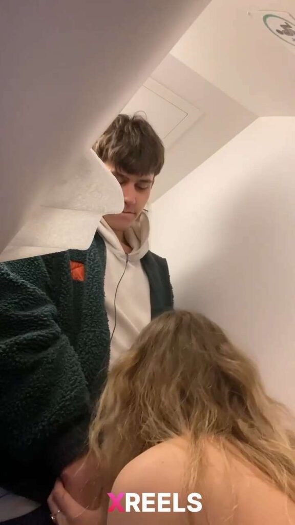 Thumbnail No 12 from Young Cousin Sucking Dick In The Airplane Bathroom.