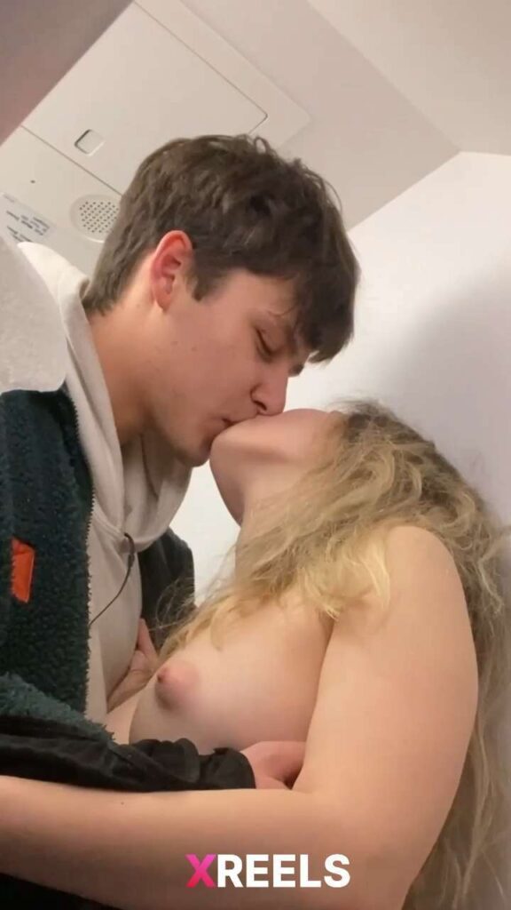 Thumbnail No 2 from Young Cousin Sucking Dick In The Airplane Bathroom.