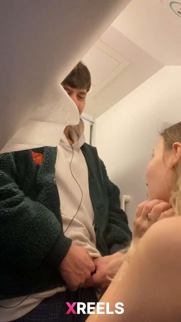 Thumbnail No 6 from Young Cousin Sucking Dick In The Airplane Bathroom.