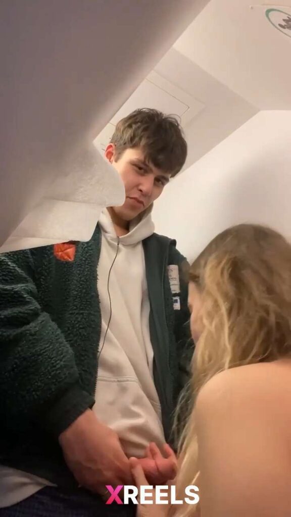Thumbnail No 7 from Young Cousin Sucking Dick In The Airplane Bathroom.