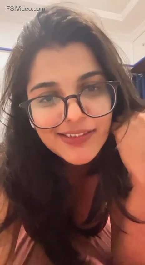 Cute Girl Making a Selfie Video for Seducing