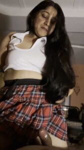 Punjabi MILF Aunty Roleplays as a College Girl