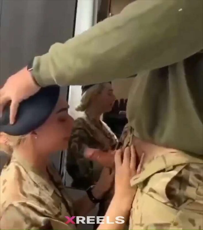 Thumbnail No 12 from Army Girl Giving Deep Blowjob 2.