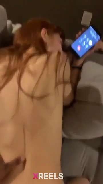 Cheating Girl Calling Boyfriend While Getting BBC Backshots