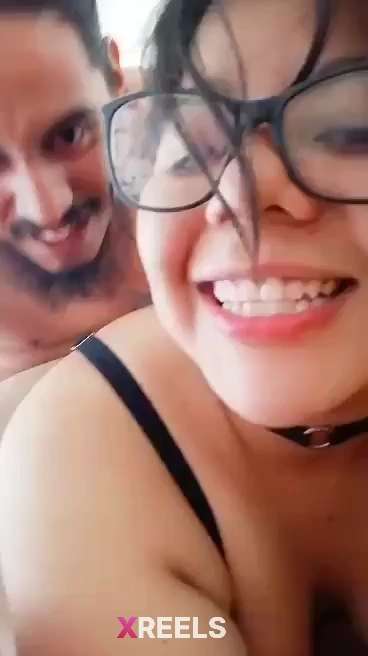 Chubby Glasses Babe Hard Fucking From Behind