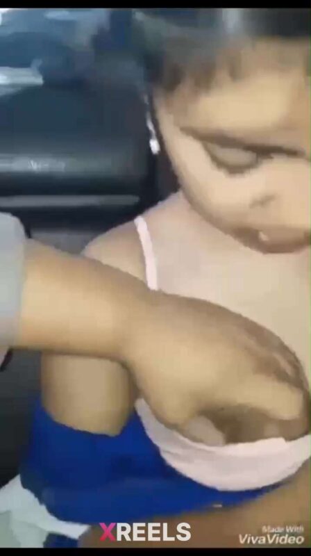 Thumbnail No 12 from Cute Girl Sucking Dick In Car Boyfriend Pressing Boobs After Class In Dress.
