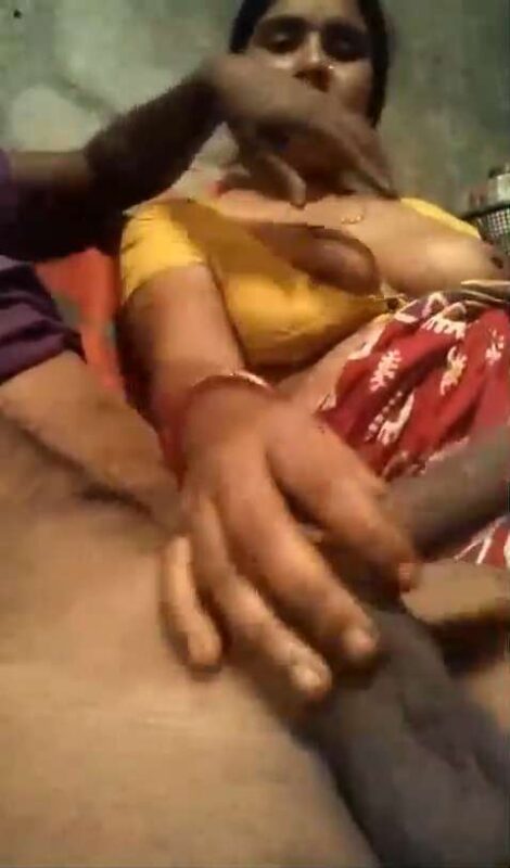Thumbnail No 6 from Devar Pressing Bhabhi Boobs During Handjob Video.
