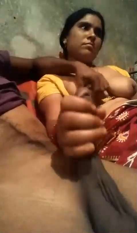 Devar Pressing Bhabhi Boobs During Handjob