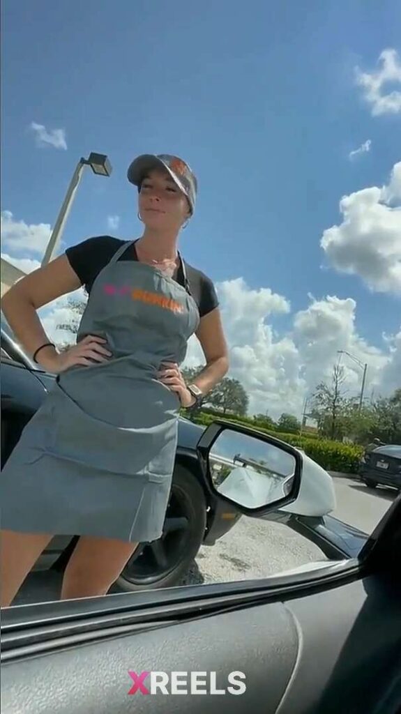 Thumbnail No 2 from Dunkin Donuts Working Girl Banged In The Car By Rizz Black Customer.