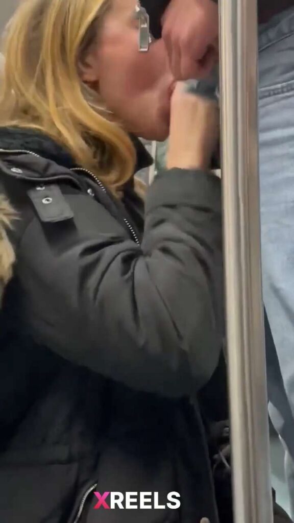 Thumbnail No 1 from Horny Cute Girl Blowing Me On Metro While People Watching.