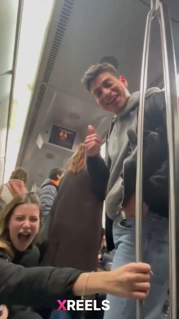 Thumbnail No 12 from Horny Cute Girl Blowing Me On Metro While People Watching.