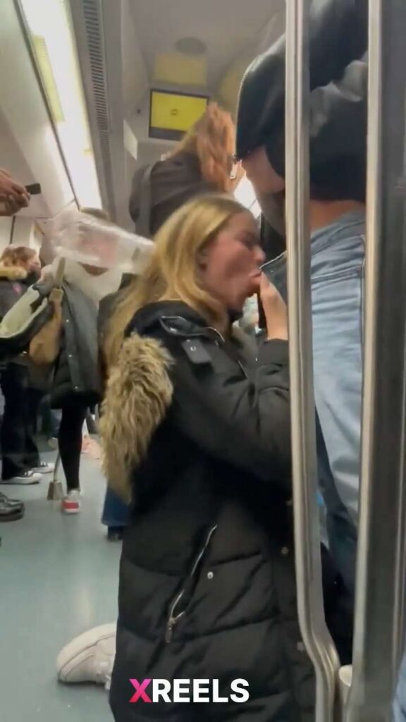 Thumbnail No 2 from Horny Cute Girl Blowing Me On Metro While People Watching.