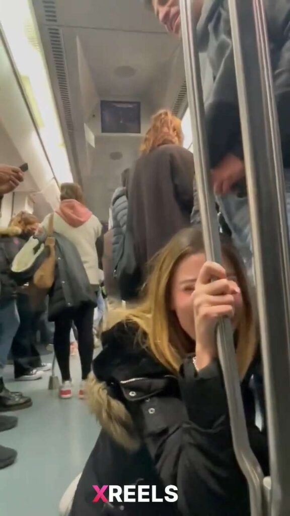 Thumbnail No 8 from Horny Cute Girl Blowing Me On Metro While People Watching.