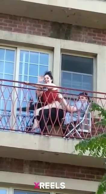Hot Couple Having Sex In The Balcony For Public To See