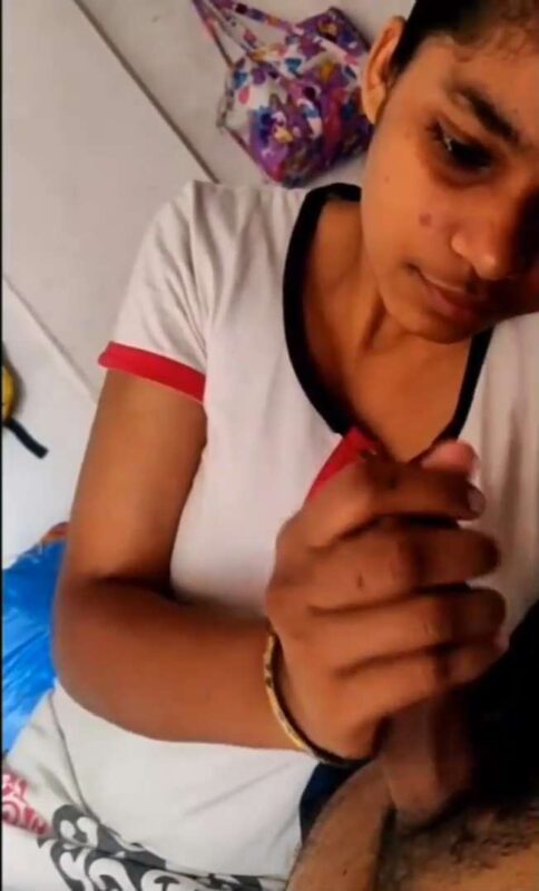 Thumbnail No 9 from Indian Cute Girl Oiling Dick Before Sex Video.