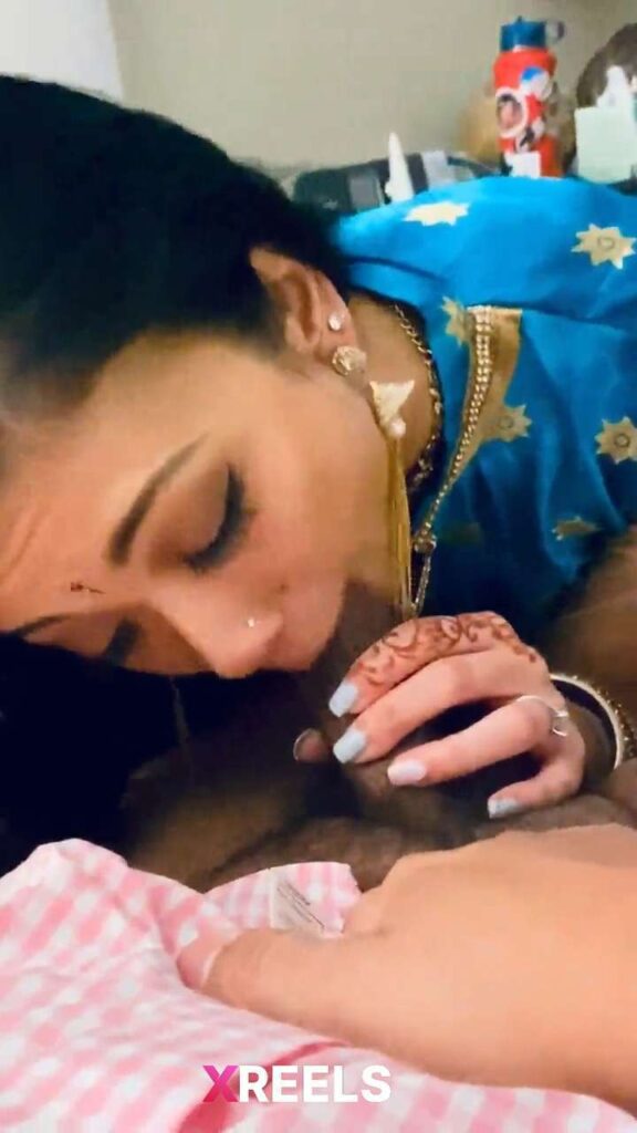 Thumbnail No 7 from NRI Desi Husband Getring BJ And Fucking Hot Bride.
