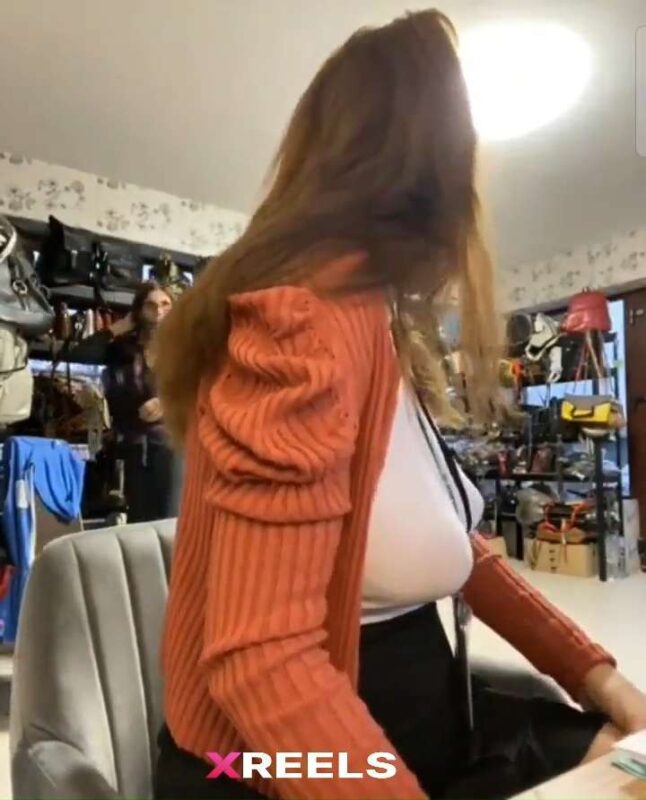 Thumbnail No 1 from Store Staff Showing Her Titties While Working.