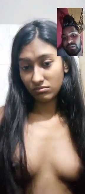 Small Boobs College Girl Topless On A Viral Video Call